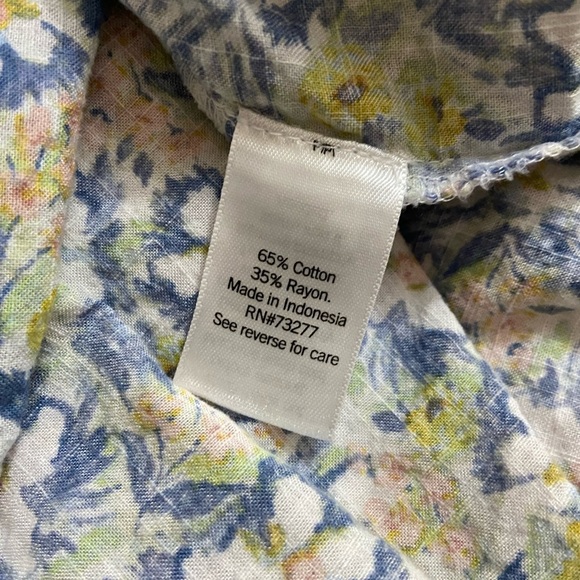 COPY - LC Lauren Conrad Plus Size Button Down Blouse, Sz XXL, Floral, Feminine,… - Picture 5 of 6